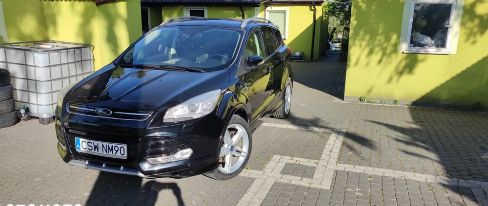 Ford Kuga cena 51900 przebieg: 165683, rok produkcji 2014 z Trzebinia małe 742